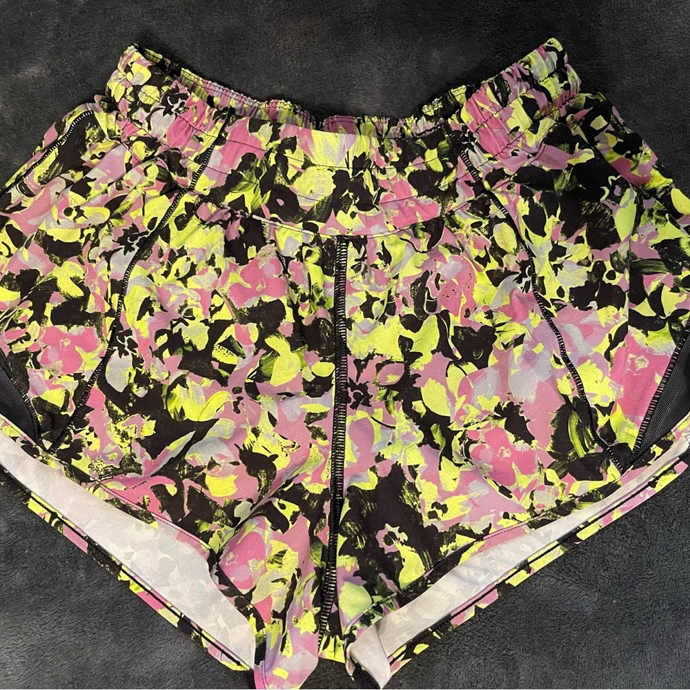 Lululemon Black and Pink Athletic Shorts